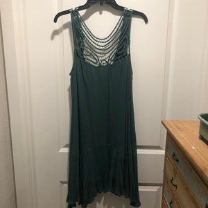 Lace Sundress with cut out and ruffle detail